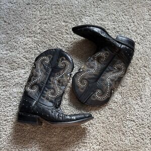 Potrero Boots Mens US 6.5 MEX 25.5 Pointed Toe Western  Cowboy Boots Leather